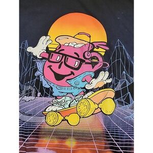 Kool-Aid Skateboarding Black Giant Graphic Print Short-Sleeve T-Shirt Mens Large